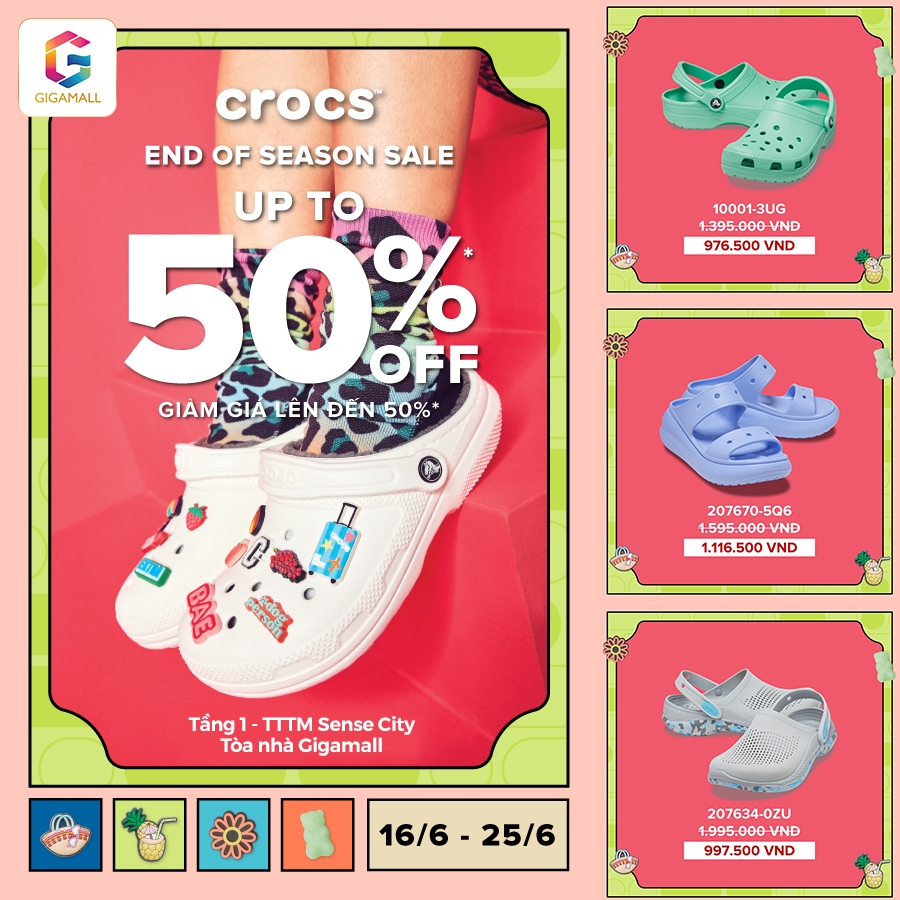 Crocs end of season sale hot sale