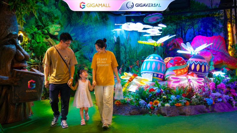 m&ocirc; h&igrave;nh khu vui chơi trẻ em mini tại Gigamall Phạm Văn Đồng